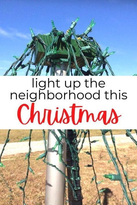 Easy Outdoor Christmas Decor, Christmas Lawn Decorations Front Yards, Christmas Tree Outside, Faux Christmas Tree, Christmas Decor Idea, Christmas Lawn Decorations, Outdoor Christmas Decorations Yard, Beach Christmas Trees, Tall Christmas Trees