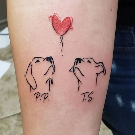 10 Best Dog Memorial Tattoo Ideas You'll Have To See To Believe! | Outsons | Men's Fashion Tips And Style Guides Dog And Cat Tattoos, Tattoos Of Dates, Lab Tattoo Ideas, Dog Memory Tattoo, Tattoos For Dogs That Passed, Dog Tattoo Ideas Minimalist, Tattoo Paw Print, Dog Memorial Tattoo, Tattoo Paw