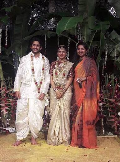 Samantha and Naga Chaitanya Wedding - Saree Blouse Patterns Bridegroom Outfits, Indian Wedding Sari, Knot Hairstyles, Naga Chaitanya, Samantha Wedding, Groom Dress Men, Wedding Outfits For Groom, Indian Groom Wear, Fancy Top