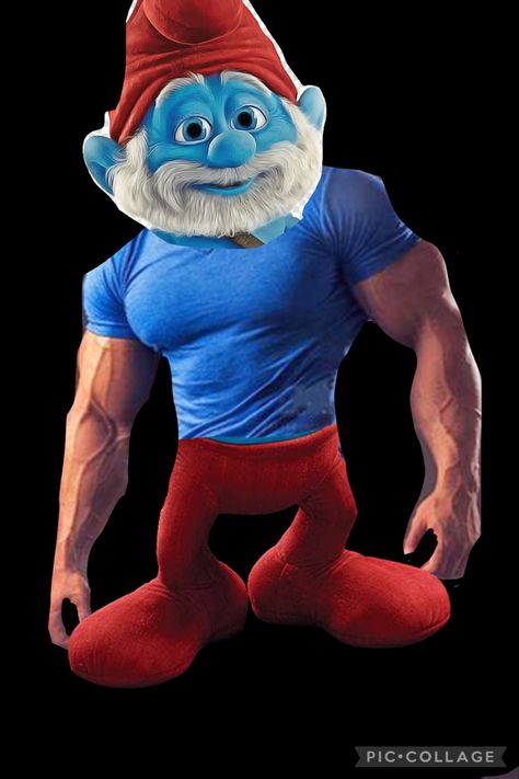 Will Smurf, Papa Smurf Thirst Trap, Smurfs Aesthetic, Goofy Silly Images, Funny Hear Me Out Characters, Gargamel Smurfs, Funny Smurf, Smurf Characters, Pizza Clothes