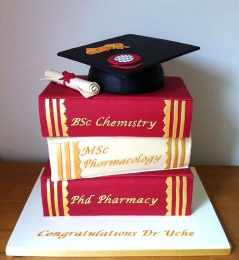 Degree Cake, Phd Party, College Graduation Cakes, Graduation Cake Designs, Graduation Cake Ideas, Grad Cakes, Graduation Party Cake, Grad Cake, Book Cakes