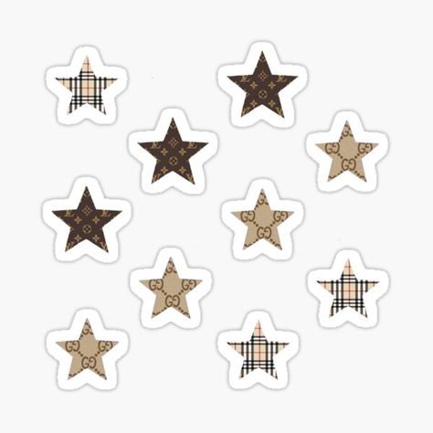 Brown Printable Stickers For Journal, Beige Stickers Aesthetic Printable, Brown Aesthetic Design Sticker, Stickers Brown Aesthetic, Brown Scrapbook Stickers, Stars Aesthetic Stickers, Beige Stickers Aesthetic, Brown Stickers Printable, Aesthetic Stickers Printable Vintage Brown