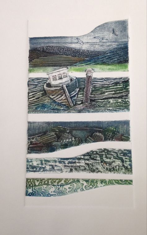 Collagraph Printing, Collagraph Printmaking, Collagraphy, Printmaking Projects, Linocut Printmaking, Linocut Art, Printmaking Art, Collage Art Mixed Media, Lithography