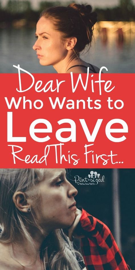 Dear wife who wants to leave her husband...I know marriage is incredibly tough and you feel like you're drowning under the weight of life's difficulties. Many women have been in your place. Please take a few moments to read some truth about marriage and family. Marriage is hard, but with God's strength, you can make it work! #marriage #relationships #marriagehelp #marriagetips #wives #family My Marriage Is Over, Leaving A Marriage, Lying Husband, Happy Wives Club, Christian Marriage Advice, Dear Wife, Marriage Is Hard, Gods Strength, Broken Marriage