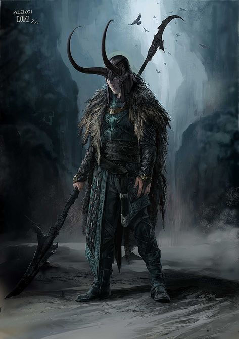 ArtStation - Loki in Thor : Ragnarok, Aleksi Briclot Loki Norse Mythology, Loki Tattoo, Ezreal League Of Legends, Loki Mythology, Thor Movie, Fenrir Tattoo, Norse Mythology Tattoo, Loki God Of Mischief, Bd Art