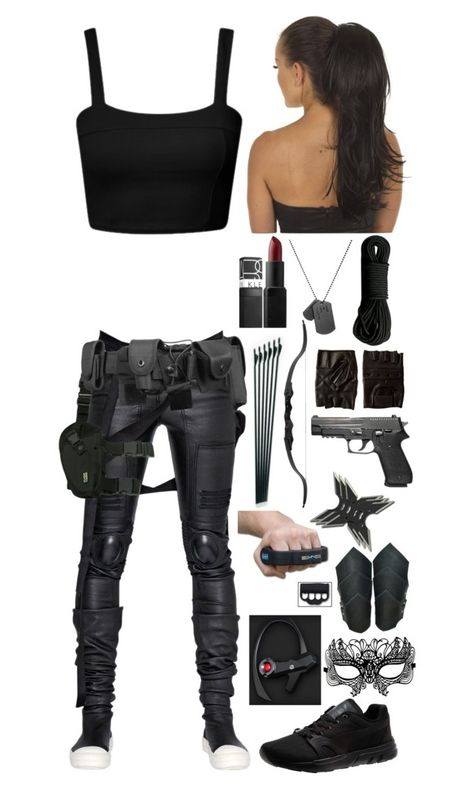 S.H.I.E.L.D. agent #10 by emma-directioner-r5er on Polyvore featuring Rick Owens, Masquerade, Puma, River Island, NARS Cosmetics, POLICE, women's clothing, women's fashion, women and female Zombie Apocalypse Outfits, Punk Zombie, Apocalypse Clothing, Marvel Inspired Outfits, Zombie Apocalypse Outfit, Spy Outfit, Avengers Outfits, Badass Outfit, Fandom Outfits