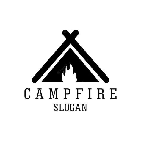 Wood Badge, Fire Logo, Camp Fire, Post Design, Campfire, Vector Logo, Vector Design, Premium Vector, Graphic Resources