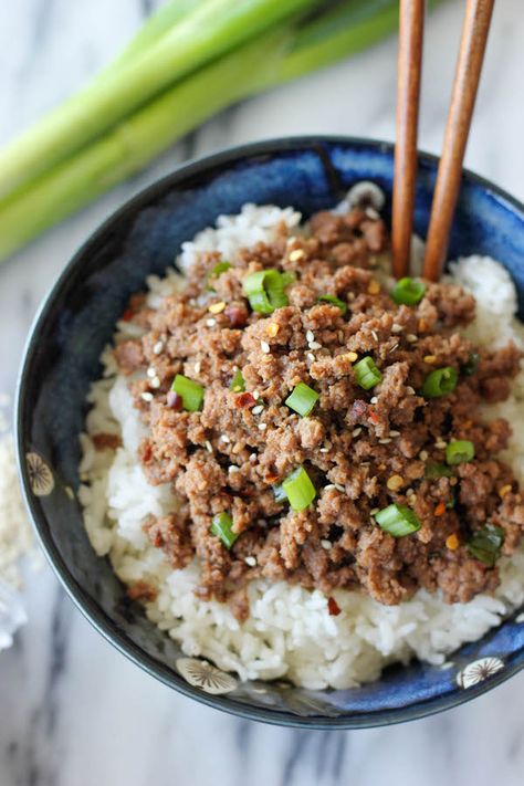 Korean Beef Bowl - Damn Delicious Essen, Beef Bowl Recipe, Korean Beef Recipes, Best Ground Beef Recipes, Korean Beef Bowl, Beef Bowl, Beef Bowls, Korean Beef, Beef Recipes Easy