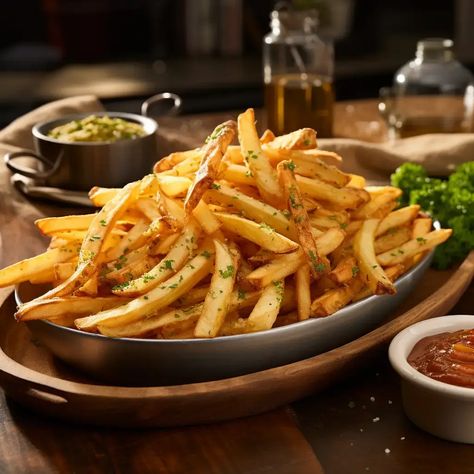 French Fries Photography, French Fries Aesthetic, Fries Photography, Fried Fries, French Fries At Home, Fries At Home, Burger And Chips, French Fries Recipe, Crispy French Fries