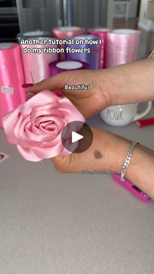 1.9M views · 115K reactions | Another ribbon flower tutorial 🎀🌸 
.
.
#ribbonflower #ribbonflowers #ribbonflowertutorial #tutorial #flowertutorial #eternalroses #eternalflowers #foreverroses #foreverflowers #ribbon #diy #diycrafts #eternalflowertutorial #viral #instagram #reelsinstagram #reels #reelsvideo #instagood #instagramers #instagramreels #explorepage | 💜Erika Sanchez💜 | Myles Smith · Stargazing Ribbon Flowers Diy, Pipe Cleaner Flowers, Ribbon Flower Tutorial, Diy Ribbon Flowers, Fall Arts And Crafts, Ribbon Diy, Rose Crafts, Hygiene Tips, Moms Crafts