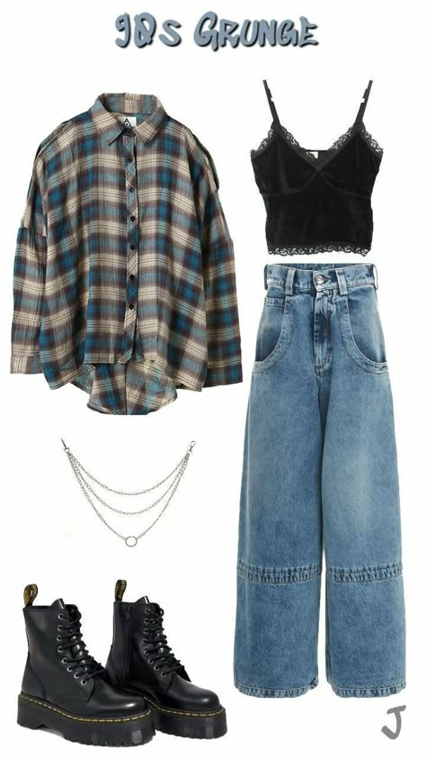 Summer Outfits Alternative Style, Greaser Outfit, Mushroom Tote Bag, Tote Bag Outfit, Plaid Outfit, Look Grunge, Forensic Science, Style Box, Retro Clothing