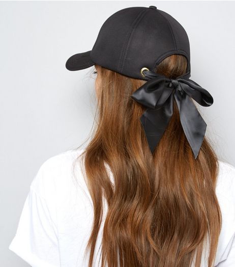 Black Eyelet Bow Cap | New Look Makeup Tips For Older Women, Luxury Hats, Women Hats Fashion, Makeup Mistakes, Tennis Fashion, Fall Sweater, Diy Hair Accessories, Classy Women, Baseball Caps