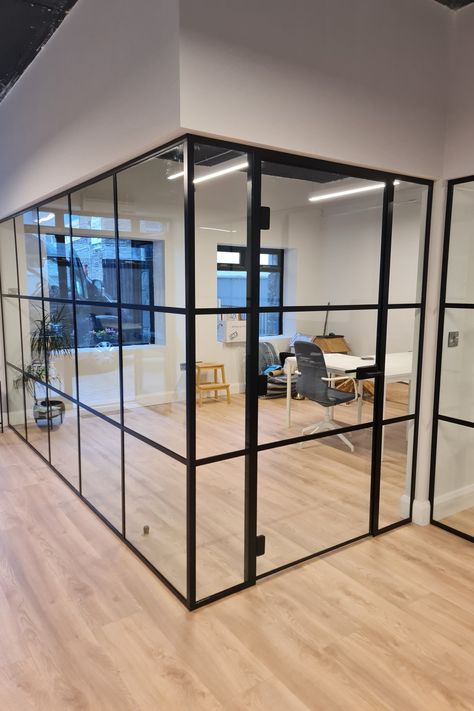 Glass Office Partitions - Glass Walls and Doors Ltd Office Partitions Wall, Glass Office Partitions, Urban Office, Office Partitions, India House, Office Fit Out, Glass Office, Office Partition, Glass Walls