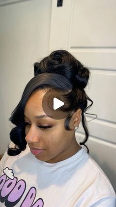 Ponytailsbylex on Instagram: "😍🔥

Sewin/pinup

Styled by me ❤️🥰

#sleek #sleekbun #ponytail #styles #curlscurlscurls #hairstyles #hair #naturalhair #natural #extentions #weave #bun #atlanta #atlhairstylist #atlantahair #sewin #bun #sleekponytails #highbun #explore #explorepage #book #booknow #edges #edgesonfleek #smallbusiness #entrepreneur #smallbusinessowner" Bang And Ponytail Black Women, Weave Bun, Extended Ponytail, Swoop Bangs, Pony Style, Sleek Bun, Bun Styles, High Bun, Ponytail Styles