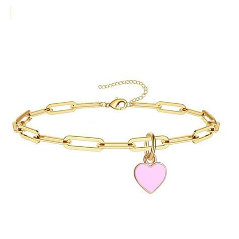 PRICES MAY VARY. Design:This preppy bracelet or necklace consists of cute heart pendant and gold dainty paper clip chain very suitable for women,girls.Wearing this trendy jewelry can easily make you stand out from the crowd Material:The gold heart necklace is made of stainless steel,18K gold plated,Nickel,Lead and Cadmium Free.Don't worry about it will turn your skin green. PHENOMENAL FOR EVERY OCCASION: There's nothing quite as stunning and versatile as a heart bracelet or necklace jewelry for Preppy Gold Jewelry, Anklet Gold, Preppy Bracelets, Preppy Jewelry, Necklace For Mom, Gold Heart Necklace, 14k Gold Necklace, Gold Necklace Women, Ankle Bracelet