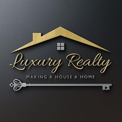 Realtor Logo | Real Estate Logo | Key Logo | House Logo | Home Logo | Modern Logo | Real Estate Design | Realtor Logo Design | Realty Logo Real Estate Logo Inspiration, Realtor Logo Design, Real Estate Design, Roofing Business, Logo House, Management Logo, Key Logo, Property Logo, Estate Design