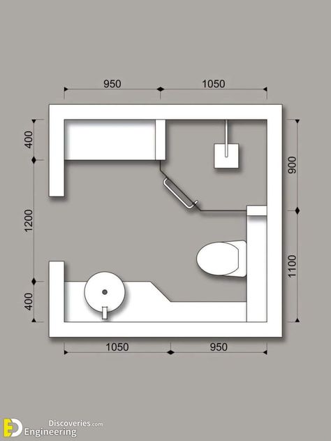 Stylish & Functional 2m x 2m Bathroom Plans!! 2x2 Bathroom, 2m Bathroom, Toilet Plan, Small Space Bathroom Design, Bathroom Layout Ideas, Bathroom Layout Plans, Toilet And Bathroom Design, Bathroom Design Styles, Garage Guest House