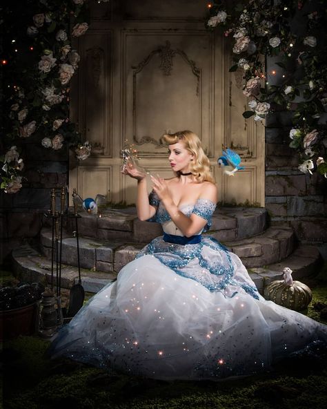 💜 Ella / Miss Victory Violet 💜 on Instagram: “If only I could train Figaro and Meeko to do the housework like Cindy has with her animal friends 🤣🤣🤣 Photo by @sherbetbirdie_photography” Cinderella Photoshoot, Miss Victory Violet, Victory Violet, Cinderella Cosplay, Animal Photoshoot, Grad Photoshoot, Cinderella Wedding, Ballet Clothes, Disney Cosplay