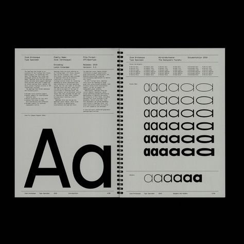 The Designers Foundry | Typefaces and Fonts Typography Book Layout, Typography Book Design, Typeface Poster, Typographic Layout, Typography Book, Advanced Typography, Book Outline, Type Inspiration, 광고 디자인