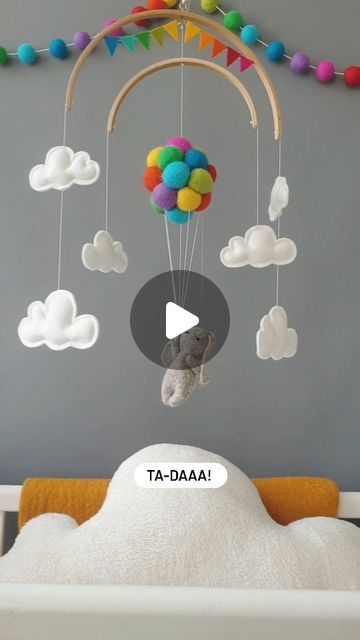 Anabella Cahwje - Baby decor & sewing tutorials on Instagram: "♡Hi everyone!♡ A little behind the scenes of me making some clouds.. ☁️🙂 A whole day of work in 20 seconds. 😅 How many clouds do you think I made in total? There are enough to make 10 baby mobiles! 😊 Hope you're having a lovely day 💕 #babymobile #babyshower #bunnymobile #teddybearnursery #nurserygoals #teddybearnursery #GenderNeutralMobile #BabyMobile #CotMobile #NurseryDecor #BabyRoomInspo #BabyMobilesOfInstagram #NurseryDesign #BabyDecor #NeutralNursery #BabyMobileIdeas #HandmadeBabyMobile #BabyMobileInspiration #CribMobile #BabyMobileDIY #GenderNeutralNursery" Diy Cot Mobile, Diy Crib Mobile, Diy Baby Mobile Tutorial, Homemade Mobile, Bunny Mobile, Teddy Bear Nursery, Diy Crib, Diy Baby Mobile, Baby Mobiles