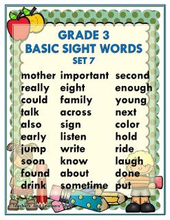 BASIC SIGHT WORDS (Grade 3) Free Download - DepEd Click Basic Sight Words For Grade 3, Grade 3 Sight Words Free Printable, Reading Materials For Grade 3 English, Reading Materials Grade 3, Sight Words For 3rd Grade, Basic Reading For Kindergarten, Grade 3 Sight Words, Dolch Basic Sight Words, 3rd Grade Sight Words