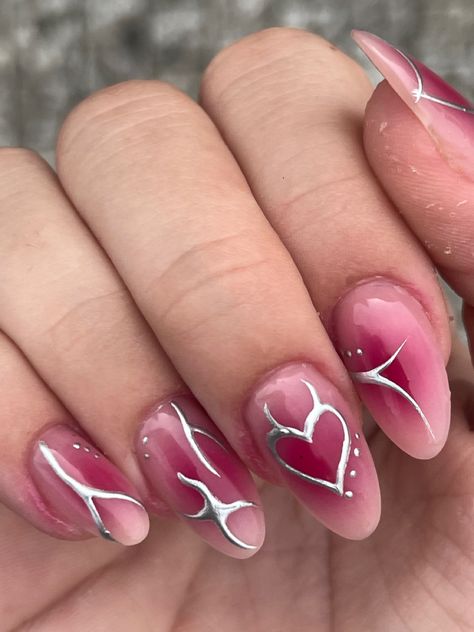 Chrome Nails Designs, Wow Nails, Hello Nails, Romantic Nails, Subtle Nails, Simple Gel Nails, Not Talking, Stiletto Nails Designs, Work Nails