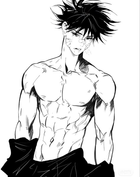 Guys Sketch, Man With Black Hair, Drawing Ideas Anime, Hottest Anime Characters, Anime Guys Shirtless, Guy Drawing, Anime Boyfriend, Anime Poses Reference, Anime Couples Drawings