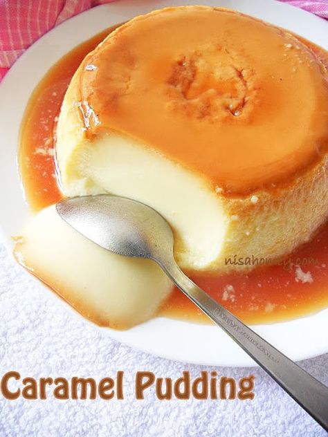 Caramel Custard Recipe, Caramel Pudding Recipe, Flan Au Caramel, Caramel Custard, Caramel Flan, Caramel Pudding, Creme Brûlée, How To Make Caramel, Flan Recipe