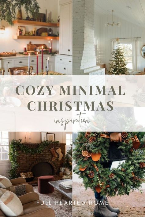 Minimalist Neutral Christmas Decor, Natural Christmas Decor Table, Minimal Cozy Christmas Decor, Minimalist Farmhouse Christmas Decor, Scandi Christmas Mantle, Kirkland Christmas Decor, Neutral Holiday Decor Living Room, Calm Christmas Aesthetic, Winter Decor Ideas For The Home Cozy