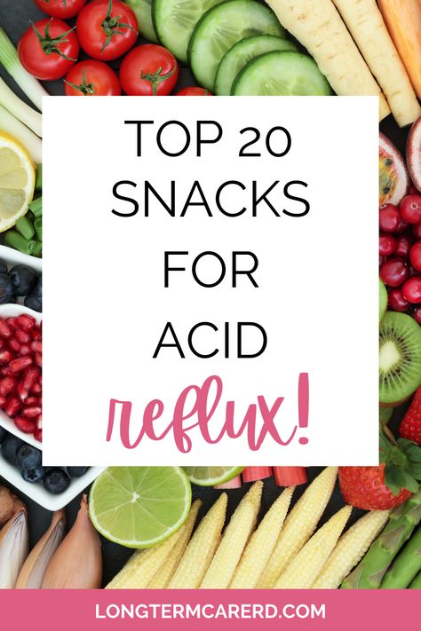 Do you have acid reflux? Find the top 20 acid reflux friendly snacks that help to reduce the discomfort that comes! Gerd Snacks, Acid Reflux Snacks, Anti Reflux Diet, Reflux Diet Recipes, Acid Reflux Smoothie, Low Acid Diet, Gerd Diet Recipes, Acid Reflux Friendly Recipes, Gerd Friendly Recipes