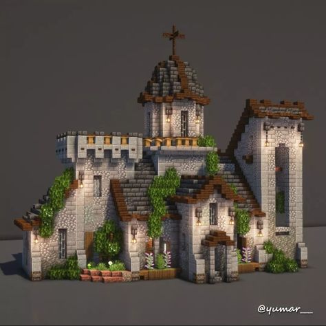 Medieval Cottage Minecraft, Minecraft Storehouse, Minecraft Castles Medieval, Minecraft Castle Village, Minecraft Town Centre, Minecraft Entrance Ideas Outside, Minecraft Rlcraft, Minecraft Building Styles, Minecraft Building Ideas Castles