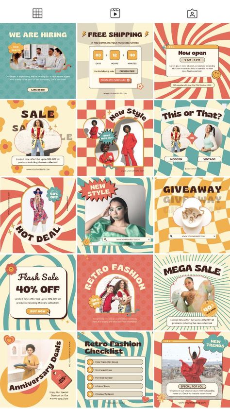 Get ready to elevate your Instagram game with these retro vibes post templates! #instagamestrong #retrovibes #instagramtemplates #socialmediacontent #creativefeed Blue Y2k Aesthetic, Retro Instagram Post, Retro Instagram, Blue Y2k, Retro Inspiration, Vintage Instagram, Cool Instagram, Instagram Feed Inspiration, Instagram Feed Ideas