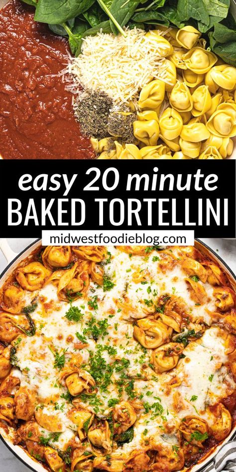 Tortellini With Roasted Vegetables, Vegetable Tortellini Bake, 10 Ingredients Or Less Recipes, Vegetarian Tortellini, Supper Casseroles, Baked Tortellini Casserole, Tortellini Casserole, Cheese Tortellini Recipes, Baked Tortellini