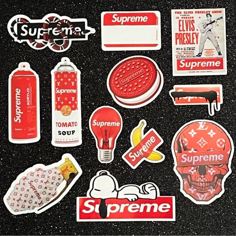 Nalgene Water Bottle, Supreme Sticker, Sticker Inspo, Supreme Box Logo, Brown Paper Bag, Free Boxes, Soap Bubbles, Inspo Board, Box Logo