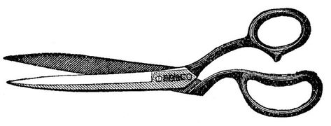 Vintage Sewing Scissors ELCO Sharpening Scissors, Sewing Machine Tattoo, Tailor Scissors, Vintage Scissors, Vintage Clip Art, The Graphics Fairy, Sewing Scissors, How To Make Stickers, Graphics Fairy