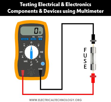 Testing Electrical & Electronics Components using Multimeter Capacitors Electronics, Analog Multimeter, Electronics Projects For Beginners, Basic Electronic Circuits, Simple Electronics, Basic Electrical Wiring, Electronics Workshop, Electronic Circuit Design, Electrical Circuit Diagram