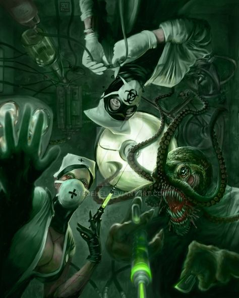 Insane Asylum II - Last Breath by tegehel on DeviantArt Cthulhu Art, Call Of Cthulhu Rpg, Carla Diaz, Lovecraftian Horror, Insane Asylum, Eldritch Horror, Fantasy Life, Cthulhu Mythos, Digital Art Gallery