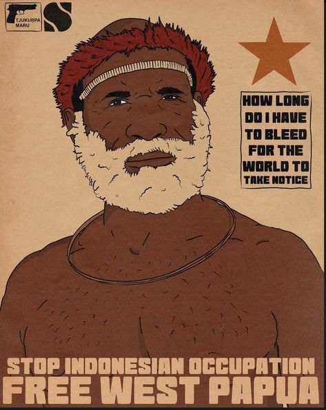 Free West Papua 📸ig: tjukurpamaru Papua New Guinea, Decolonial Art, Papua Art, Papua New Guinea Art, West Papua, Diy Things, Power To The People, People Of The World, Graphic Designer