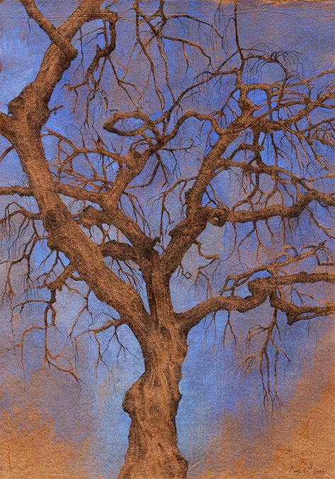 Secret Life of Trees — Dina Brodsky Dina Brodsky, Long Painting, Toned Paper, Art Pastel, White Gel Pen, Arte Obscura, Arte Sketchbook, Drawing Projects, Tree Drawing