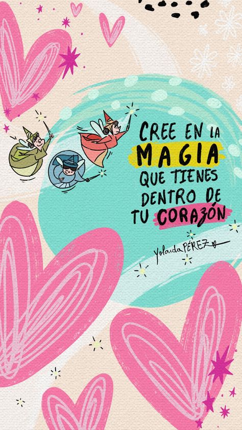 Cree en la magia que tienes dentro de tu corazón Disney Wallpaper, Cute Spanish Quotes, Arte Inspo, Pastel Wallpaper, Cool Wallpaper, Pretty Quotes, Pretty Wallpapers, Art Wallpaper, Cute Wallpapers