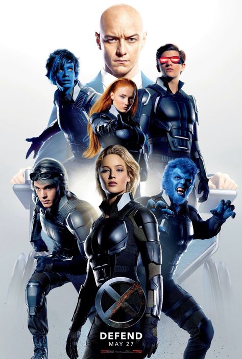 Professor X, Nightcrawler, Jean Grey, Cyclops, Quicksilver, Mystique & Beast Apocalypse Movies, Xmen Apocalypse, X Men Apocalypse, X-men Apocalypse, Film Marvel, Marvel Movie Posters, Days Of Future Past, Hero Poster, Charles Xavier