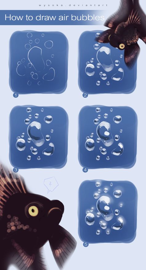 Bubble Drawing, Water Drawing, Digital Art Beginner, Digital Painting Tutorials, Poses References, Water Droplets, Anime Drawings Tutorials, Art Tutorials Drawing, Air Bubbles