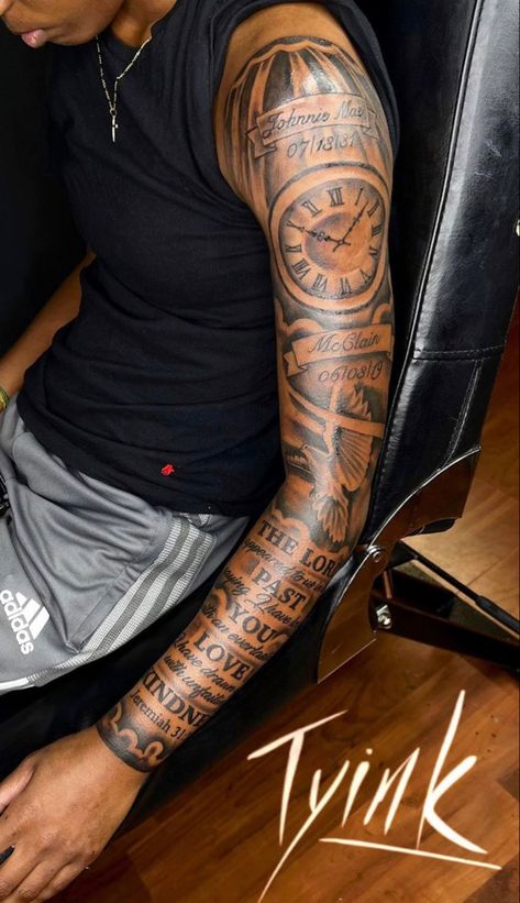 Arm Tattoos Black, Arm Tattoos For Guys Forearm, Black Men Tattoos, Tattoo Ideas Males, Forearm Tattoo Quotes, Half Sleeve Tattoos Forearm, Simple Forearm Tattoos, Cool Half Sleeve Tattoos, Half Sleeve Tattoos Drawings