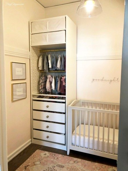 Split Room Nursery, Small Walk In Closet Nursery, Ideas For Small Nursery, Small Nursery Ideas Without Closet, Small Space Nursery Ideas Master Bedrooms, Small Nursery No Closet, Closet Nursery Converted Walk In, Nursery With No Closet Ideas, Small Nursery Office Combo