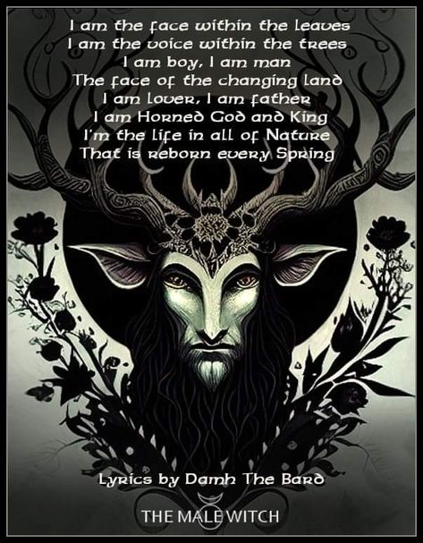 Male Wiccan, Witch Father, Male Witches, Hedge Witchery, Witchy Quotes, Celtic Deities, Spells That Actually Work, Celtic Pagan, Hecate Goddess