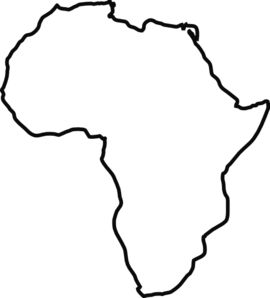 Africa Outline Clip Art Africa Drawing Ideas, African Templates, Africa Continent Art, Africa Silhouette, Africa Outline, Africa Drawing, Africa Craft, Elephant Outline, Africa Tattoos