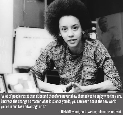 Nikki Giovanni Quotes, Nikki Giovanni, Black Literature, Black Writers, Literary Agent, Black Authors, Vintage Black Glamour, National Book Award, Black Person