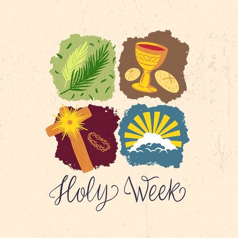 Holy Week Poster, Holy Week Images, Holy Week Events, The Holy Week, Corpus Cristi, Easter Devotions, Beautiful Christmas Scenes, Maundy Thursday, Easter Poster