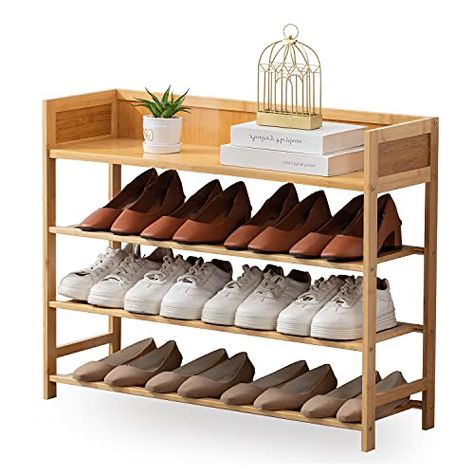 Shoe Rack Display, 4 Tier Shoe Rack, Shoe Rack Organizer, Entryway Closet, Bamboo Shoe Rack, Stackable Shoe Rack, Shoe Rack Entryway, Entryway Shoe Storage, Shoe Rack Organization