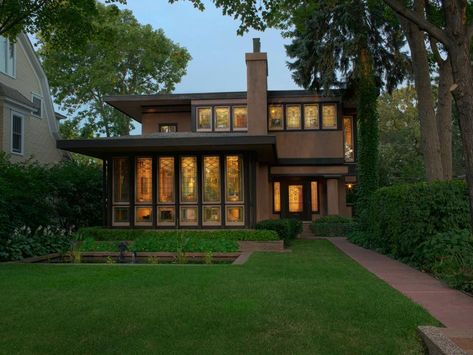 School Architecture, Prairie Style Windows, Prairie Style Architecture, Architecture 101, Prairie House, Prairie Home, Prairie Style Houses, Vernacular Architecture, Prairie Style